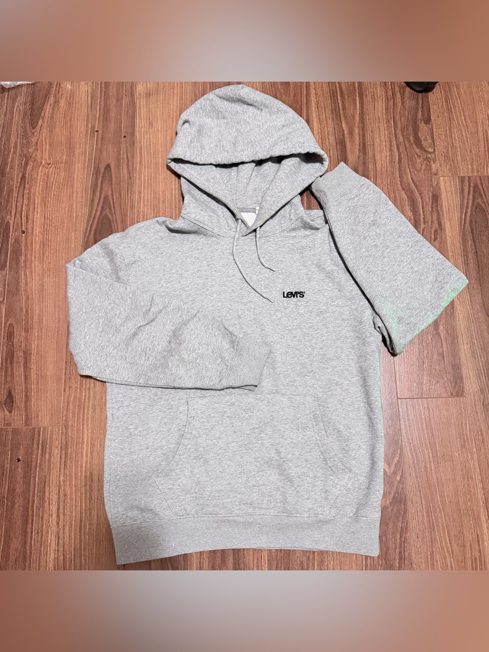 Levi's Light Gray Hooded Pullover Sweatshirt